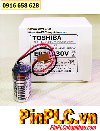 TOSHIBA ER17330V, PIN TOSHIBA ER17330V LITHIUM 3.6V SIZE 2/3A chính hãng _MADE IN JAPAN